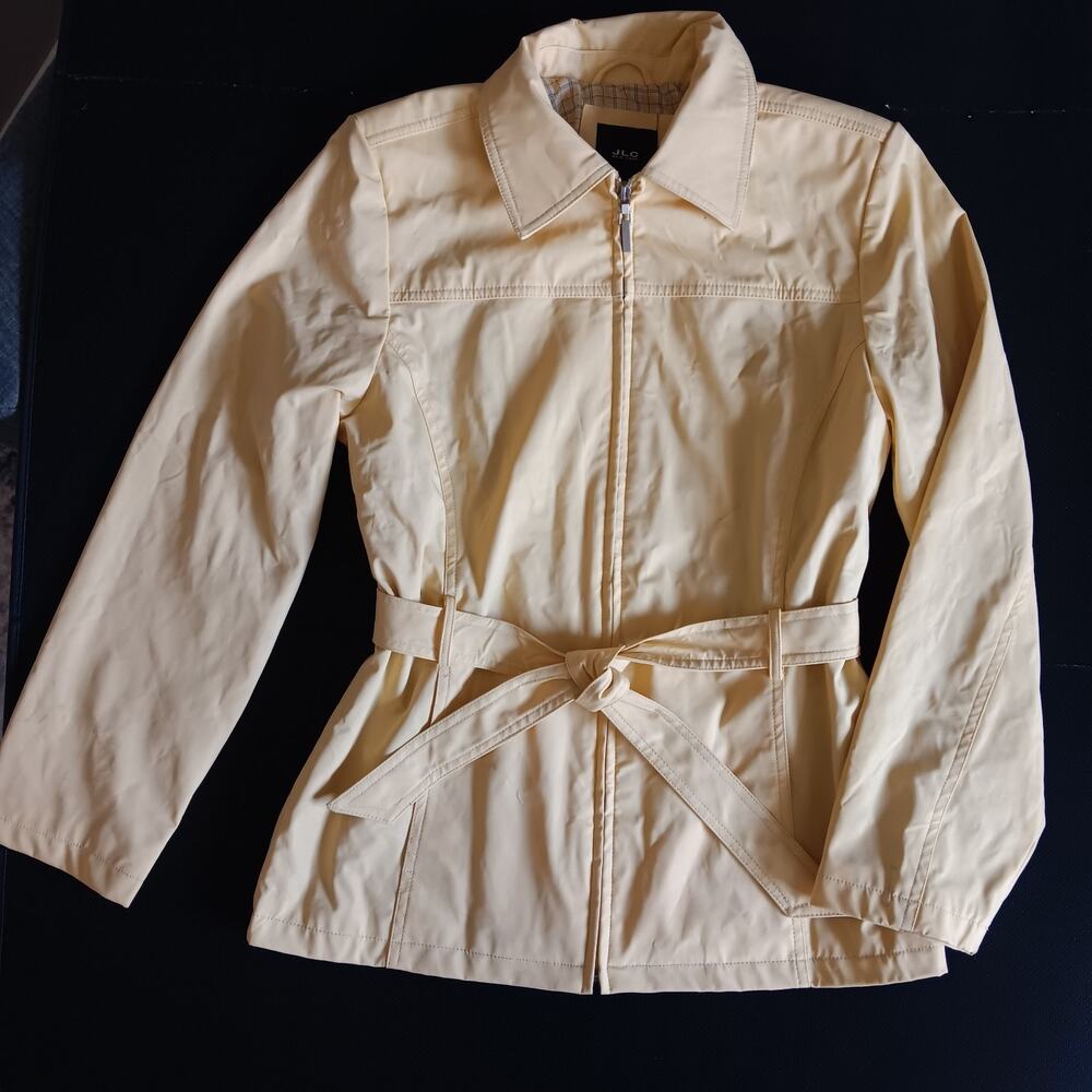 JLC New York Yellow Outerwear Rain Coat Size S